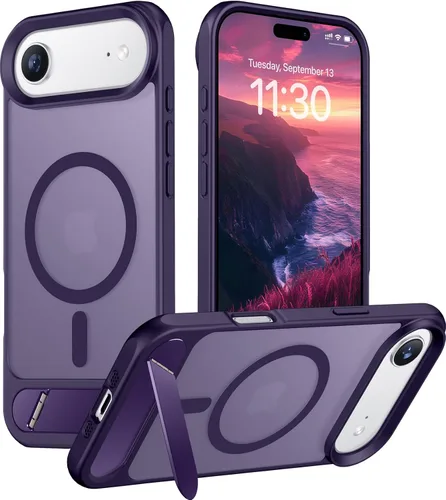 Vista 193 de Funda para iPhone 11 con compatibilidad magnética, [Soporte invisible incorporado][Compatible con MagSafe]