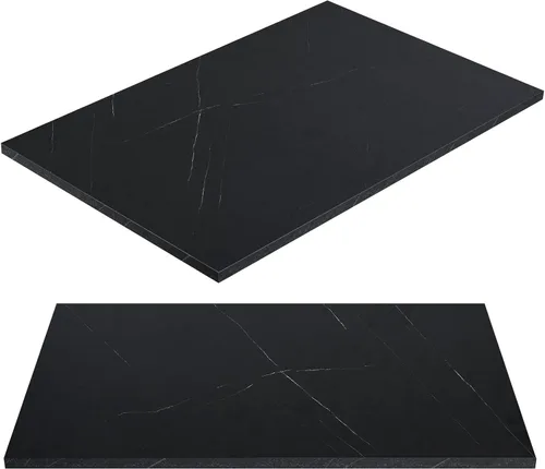 Vista 17 de Kaboon Mesa universal de 24 x 24 pulgadas, paquete de 2, solo encimera reversible de melamina, uso doméstico o comercial en interiores, 1 pulgada