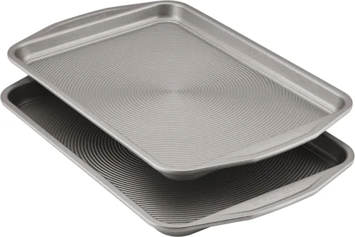 Vista 10 de Circulon Total Bakeware - Bandeja antiadherente para hornear galletas, 10 x 15 pulgadas, color gris oscuro