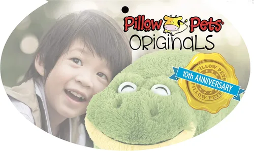 Vista 4 de Pillow Pets Friendly Frog, juguete de peluche de 18 pulgadas