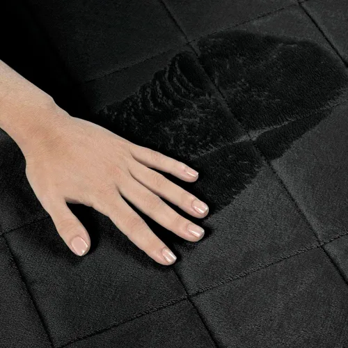 Vista 6 de Home Dynamix Capri Haven - Tapete de baño de espuma viscoelástica lavable a máquina, negro, 22 x 42 pulgadas
