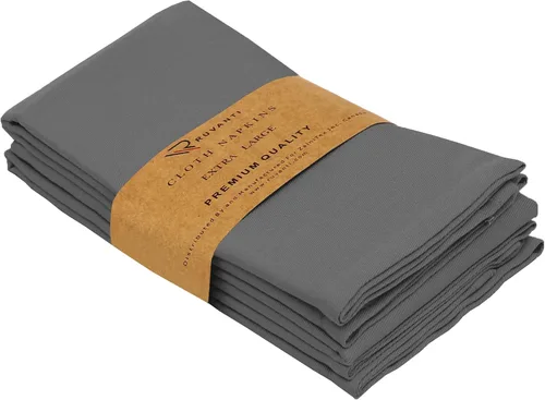 Vista 9 de Ruvanti - Juego de 4 servilletas de tela de 45x45 centímetros, lavables, suaves, duraderas, absorbentes, mezcla de algodón. Servilletas de mesa