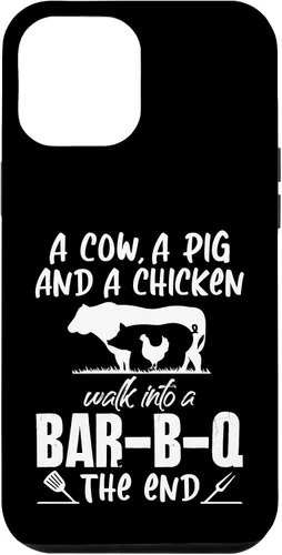 Vista 6 de iPhone 14 A Cow, A Pig And A Chicken Walk Into A Bar B Q End Case