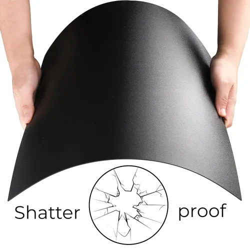 Vista 5 de Hiceeden Paquete de 6 láminas de plástico ABS de 12 x 16 x 0.06 pulgadas, hojas de plástico flexible negro, moldeables que las láminas acrílicas