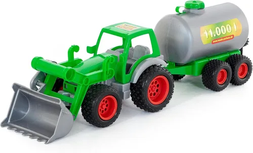 Vista 5 de Polesie Polesie8794 Farmer Technic Tractor con cargador frontal y vehículos de juguete, multicolor