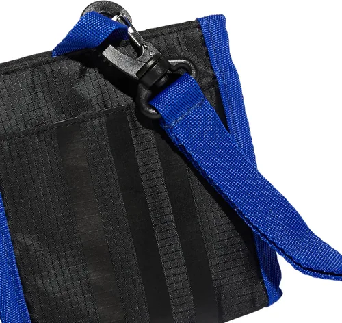 Vista 4 de adidas Originals Cartera de viaje con bolsillo para el cuello con cordón desmontable, negroazul lúcidorosa haz, talla única, NegroAzul LucidoRosa
