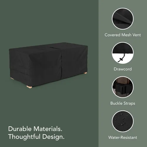 Vista 5 de Covermates Funda para pecho de hielo, de poliéster resistente, resistente a la intemperie, dobladillo con cordón, fundas para asientos y sillas, 40