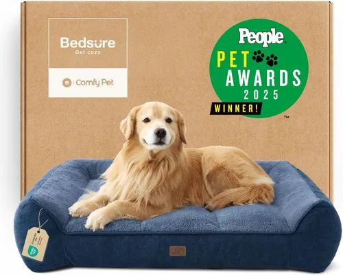 Vista 13 de Bedsure SupportMax® - Camas ortopédicas extra gruesas para perros de tamaño Negro