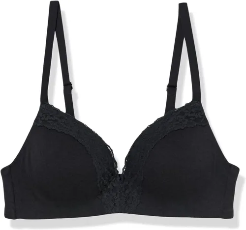 Vista 5 de Tienda Essentials Sujetador sin varillas de algodón y encaje ligeramente forrado para mujer