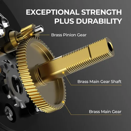 Vista 4 de KastKing Rover Round Baitcasting Fishing Reel, Perfect Conventional Reel for Catfish, Salmon/Steelhead, Striper Bass and Inshore Saltwater Fishing