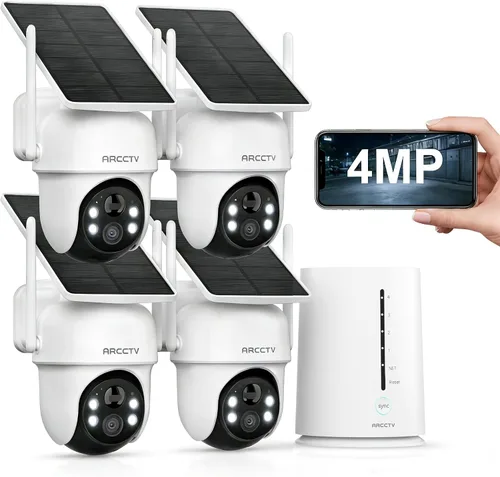 Vista 8 de ARCCTV Cámaras de seguridad al aire libre inalámbricas de 4MP alimentadas