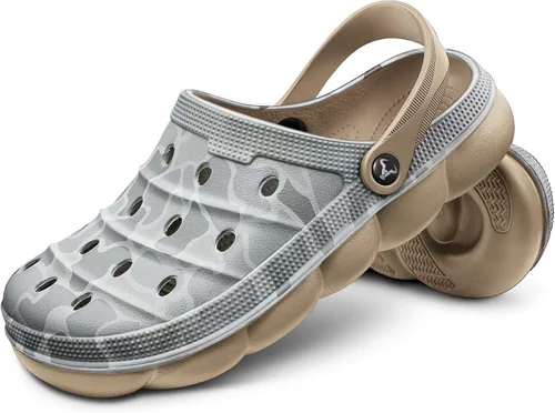 Vista 13 de KEMISANT Zuecos para hombre, unisex, sin cordones, para jardín, zapatos limpiadores, zapatos de trabajo en casa, acolchados, de apoyo
