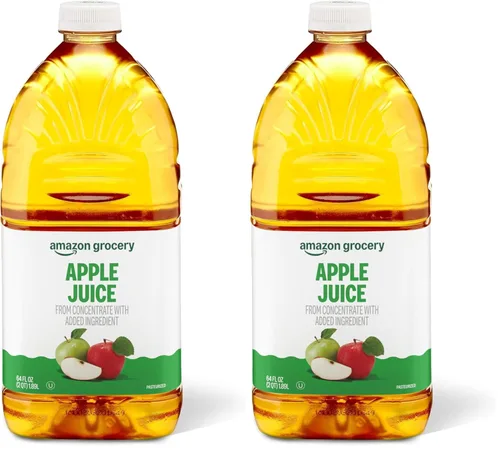 Vista 2 de Amazon Grocery, Jugo de manzana, 64 onzas líquidas (anteriormente Happy Belly, el embalaje puede variar)