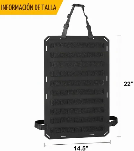 Vista 5 de Molle Paneles para asiento trasero de automóvil, cubiertas tácticas para organizar el respaldo del asiento de vehículos, camiones, accesorios