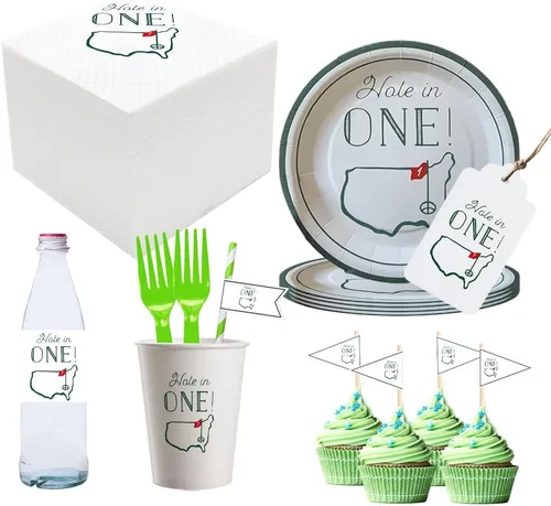 Vista 12 de Servilletas de cóctel de golf, paquete de 100 servilletas de papel con temática de golf Par-Fect Together para boda, ensayo, cena, despedida