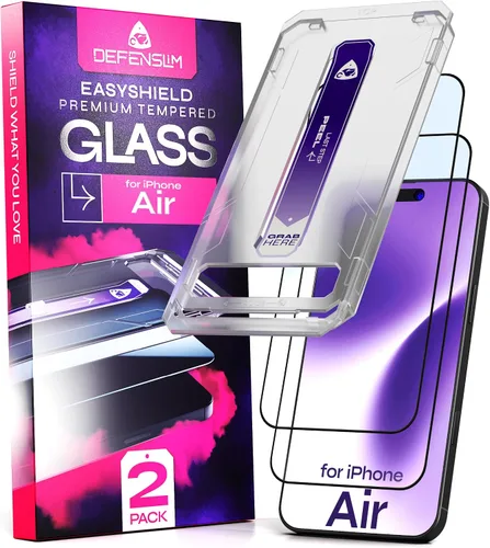 Vista 24 de Defenslim Protector de pantalla para iPhone XS Max (paquete de 2), kit de instalación de fácil alineación automática, vidrio templado de 6.5