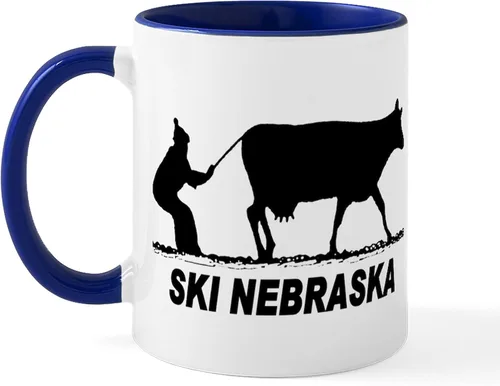 Vista 96 de CafePress I Love Nebraska Taza de café de cerámica de 11 oz (11.0 fl oz)