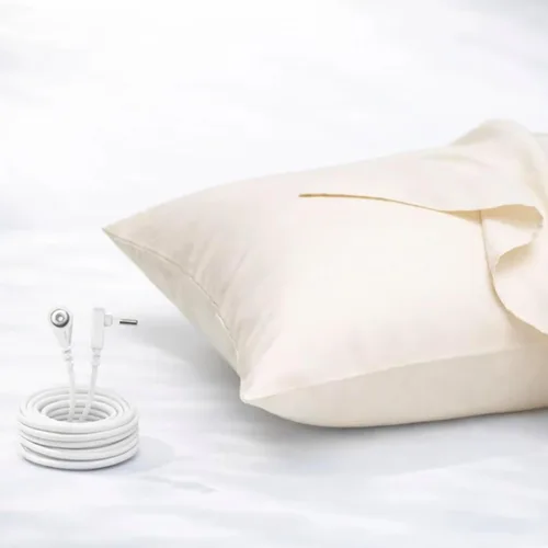 Vista 14 de Sábana ajustable GroundLuxe de fibra de plata 10% orgánica