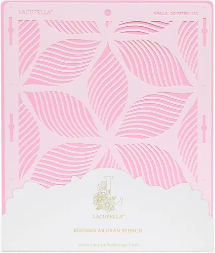 Vista 25 de Lacupella Plantilla de decoración de pasteles grandes (Amara) patrón de venas de hojas