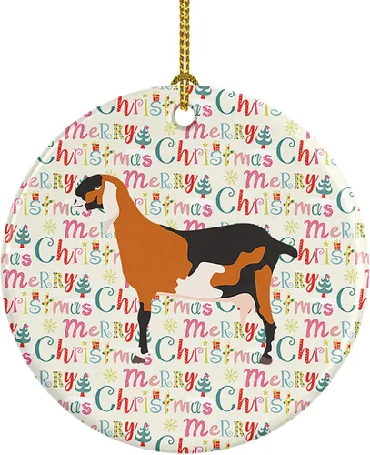 Vista 138 de Caroline's Treasures Adorno de cerámica de avestruz común para árbol de Navidad, decoración colgante para el hogar, Navidad, vacaciones, fiesta
