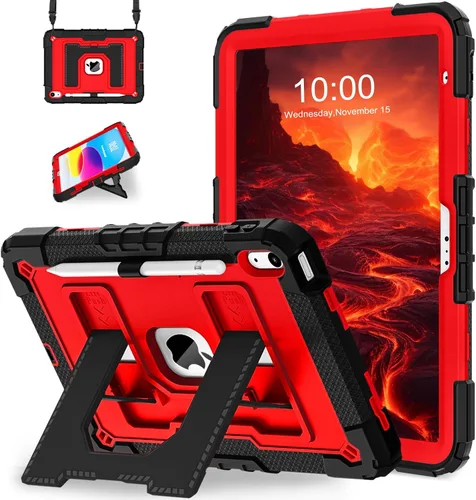 Vista 12 de WESOROL Funda para iPad A16 11ª Generación 11 Pulgadas (2025) iPad 10ª Generación 10.9 Pulgadas (2022), Fundas i Pad A16 Grado Militar Resistente a