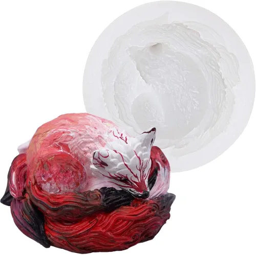 Vista 13 de Moldes de resina de ajolote para manualidades de arcilla de yeso epoxi