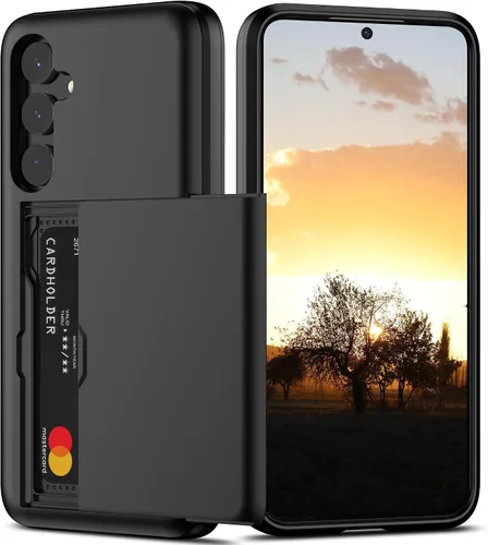 Vista 11 de Nvollnoe Funda para Samsung S23 con tarjetero 5G de 6.1 pulgadas, delgada, de doble capa, resistente, protector para Galaxy S23, funda con ranura