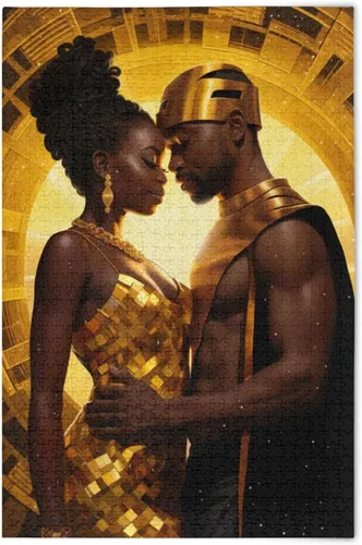 Vista 16 de Rompecabezas de 1000 piezas para adultos American African Black Girl Wood Puzzles Educativo Cerebro 21216876 Chica negra africana americana 21216876