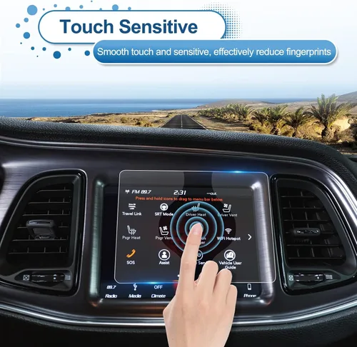 Vista 5 de Protector de pantalla Challenger 2019-2022 2023 para Dodge Challenger (R/T Scat Pack, SRT Hellcat, SRT Hellcat Redeye y SRT Super Stock) pantalla