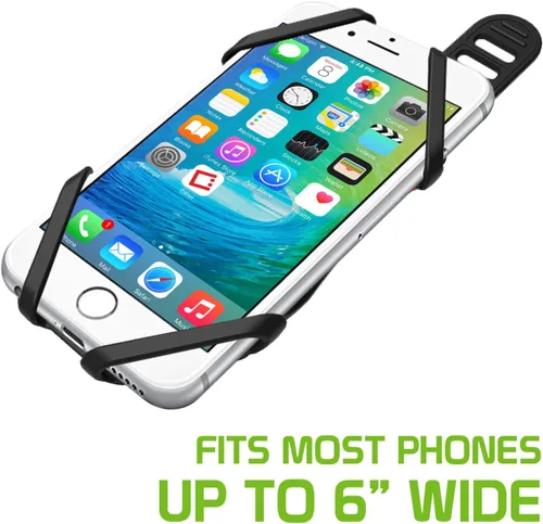 Vista 4 de Cellet Soporte universal para teléfono para motocicleta, bicicleta, compatible con Apple iPhones, Samsung Galaxy, Google Pixels, Motorola Azul