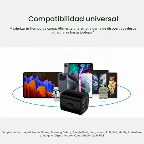 Vista 7 de Cargador de pared USB, AILKIN 2.1A de doble puerto USB, adaptador de cargador de pared, enchufe de carga rápida, caja de alimentación ac 5 V, bloque