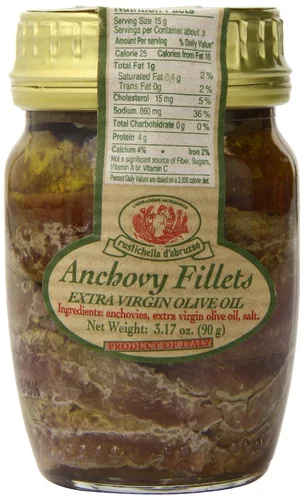 Vista 4 de Rustichella D' Abruzzo Filetes de anchoa en aceite de oliva virgen extra, 3.2 onzas