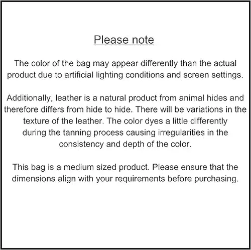 Vista 8 de Bolso bandolera de cuero genuino para mujer con correa ajustable, bolsillo móvil y cremallera exterior e