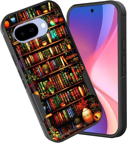 Vista 131 de Funda para Pixel 6A, funda híbrida de doble capa resistente a prueba de golpes de policarbonato duro de silicona suave TPU para Google Pixel 6A