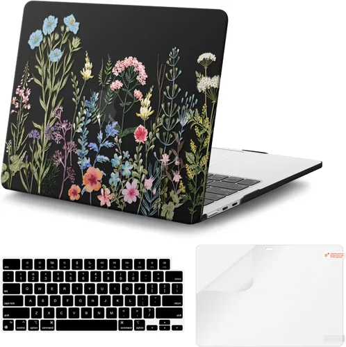 Vista 30 de iCasso para M4 MacBook Air de 13 pulgadas Funda 2025 2024-2022 M3 M2 Modelo A 3240 A3113 A2681, Funda de plástico de patrón protector resistente