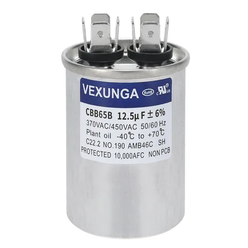 Vista 22 de VEXUNGA Capacitor Dual de Arranque Redondo A/C de 50/5 uF 50+5 MFD 370VAC o 440VAC CBB65 CBB65B Capacitores de Aire Acondicionado para Motor