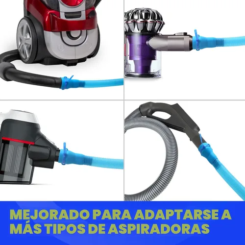 Vista 2 de Holikme Dryer Vent Cleaner Kit, Vacuum Hose Attachment, 2-Piece, Blue Azul