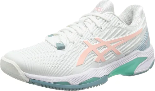 Vista 15 de ASICS Zapatillas de tenis Solution Speed FlyteFoam 2 para mujer 3-Calmante Mar Gris Azul