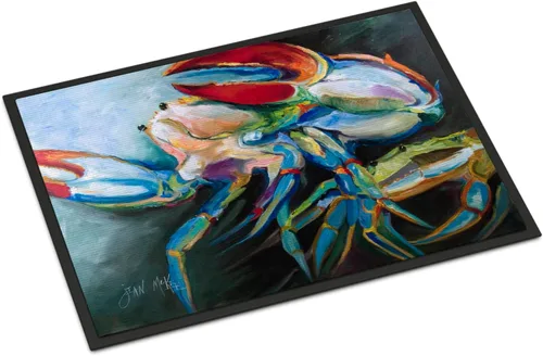 Vista 76 de Caroline's Treasures JMK1017JMAT - Tapete de caza de rana garza azul, 24 x 36 pulgadas, tapete para puerta delantera, interior y exterior