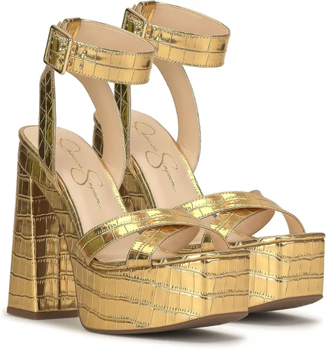 Vista 8 de Jessica Simpson Sandalias de plataforma Beasley para mujer con tacón