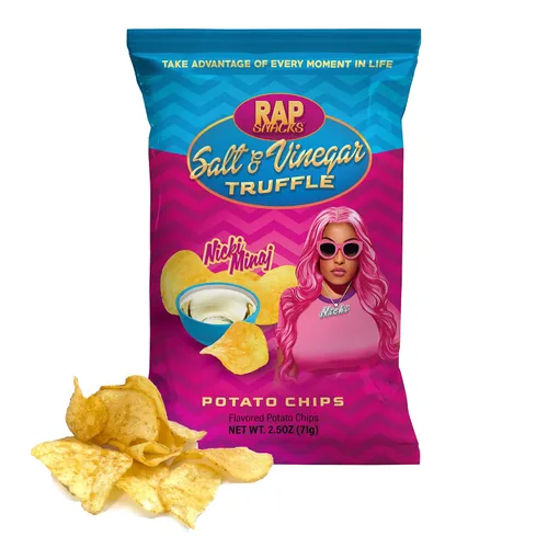Vista 13 de Rap Snacks Lil Baby - Queso cheddar + papas fritas de crema agria, bolsas de 2.5 onzas, paquete de 6