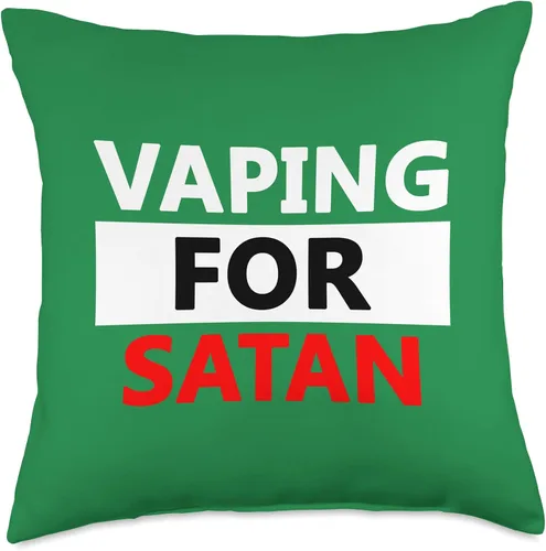 Vista 5 de Vape Life Crisis Funny Mod Satan Vapes - Almohada de 16 x 16 pulgadas, multicolor