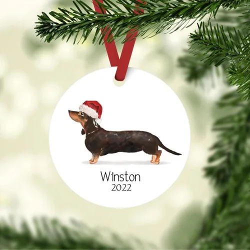 Vista 7 de Adornos de Navidad personalizados para perros, Adorno personalizado de perro boyero de Berna de Zmoicky, Adorno conmemorativo personalizado