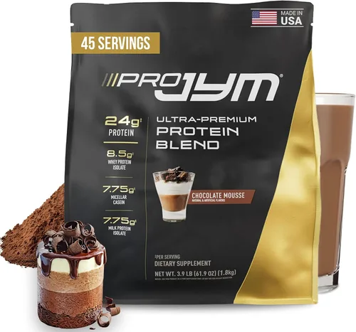 Vista 12 de JYM Supplement Science Pro JYM Chocolate Mousse Proteína en polvo – Aislados de proteína de suero de leche, caseína y proteína de leche