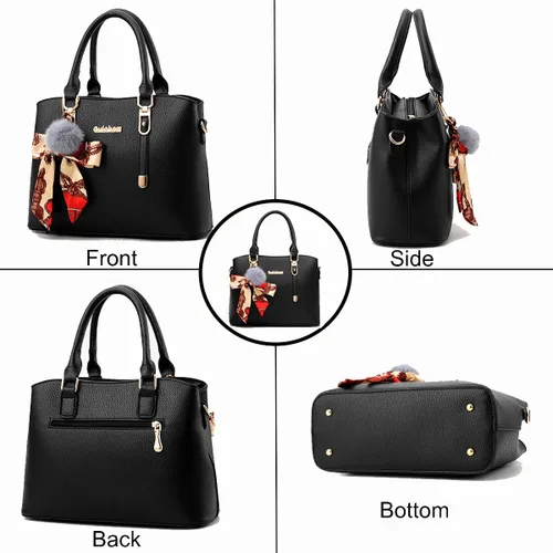Vista 5 de YOUNXSL Bolsos y bolsos de mano para mujer, bolsos de hombro, carteras con asa superior