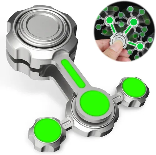 Vista 9 de Juguete giratorio de metal para niños y adultos, juguete de escritorio giratorio de mano, juguete sensorial para aliviar la ansiedad y el estrés