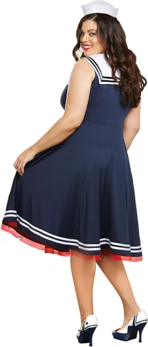 Vista 2 de Dreamgirl - disfraz de marinera para mujer, talla grande