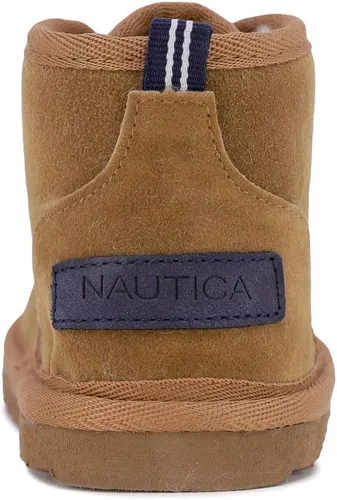 Vista 3 de Nautica Botas para niños con piel Sherpa para nieve e invierno, botines cálidos para niños y niñas (niños grandes, niños pequeños, niños pequeños)