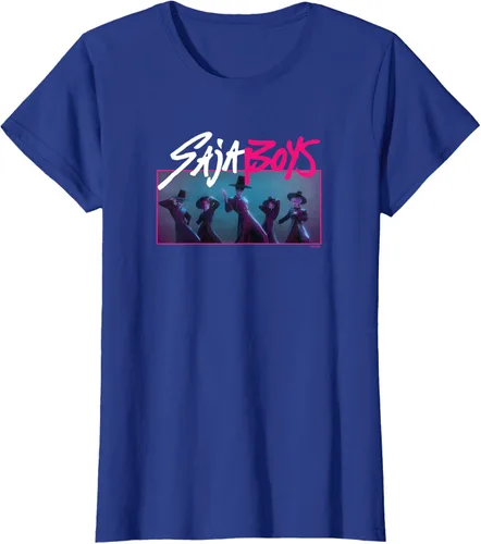 Vista 47 de Camiseta Oficial de KPop Demon Hunters Saja para Niños Negro