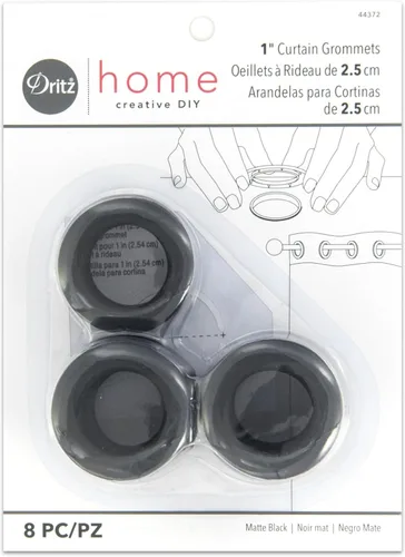 Vista 10 de Dritz Ojales de cortina dorados antiguos de 1 pulgada, 8